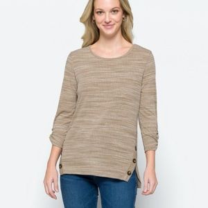Kiera button detail knit top